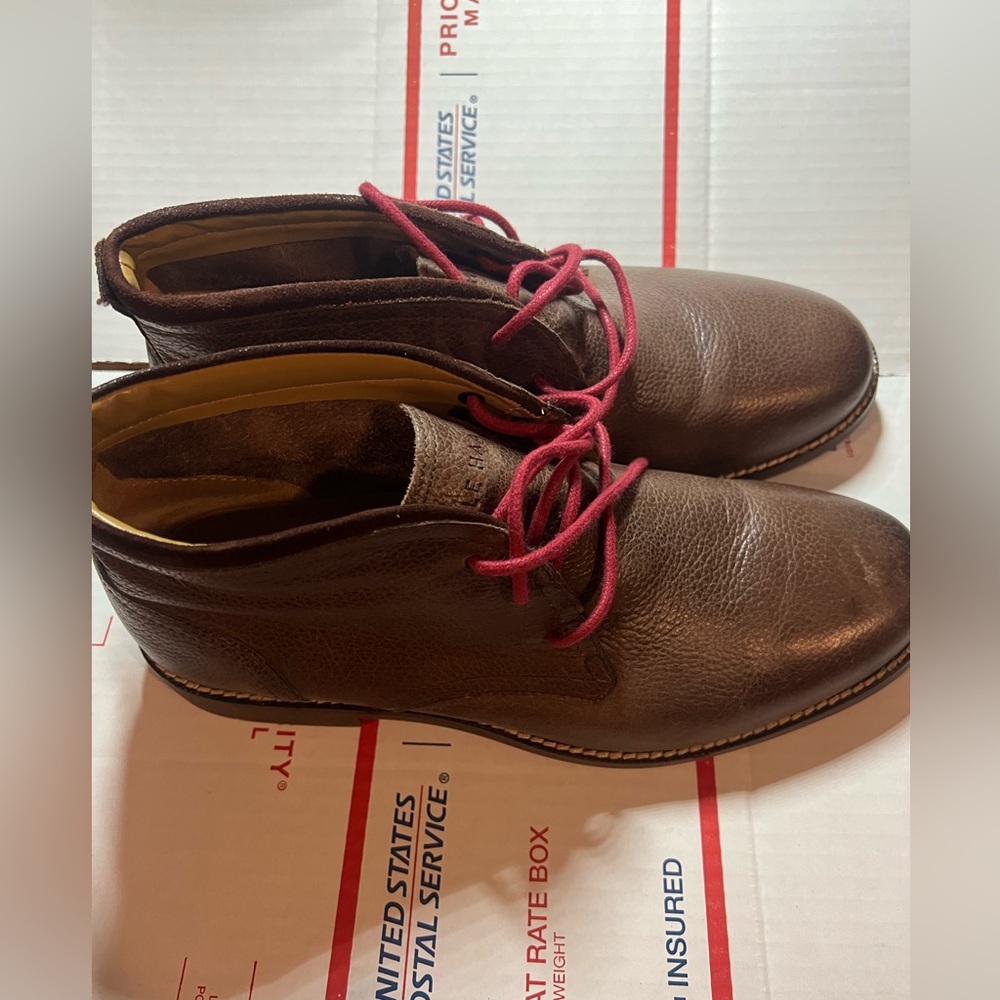 New COLE HAAN Shoes Curtis Men’s 7.5 Chukka Ankle Brown Boots Leather